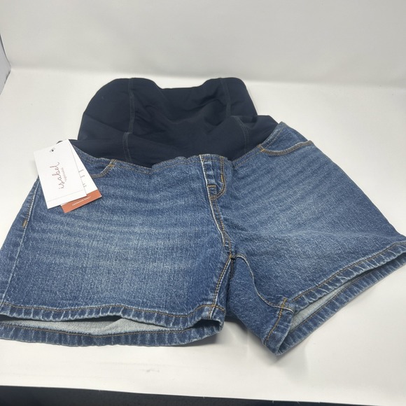 Isabel Maternity by Ingrid & Isabel Pants - NWT! Isabel Maternity Midi Full Cross-Over Panel Jean Shorts - Size 4